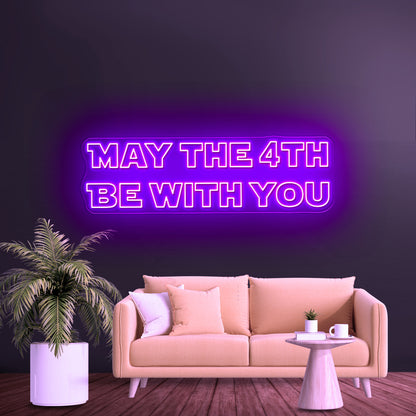 May The Force Be With You Neon Light Personalized Light Signs