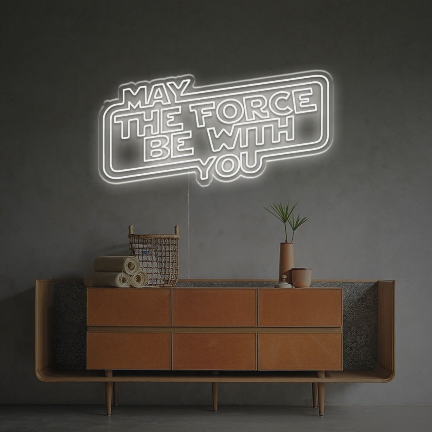 May The Force Be You Led Neon Sign Mancaves Home Theaters | Shineneon
