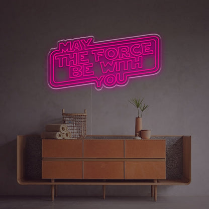 May The Force Be You Led Neon Sign Mancaves Home Theaters | Shineneon