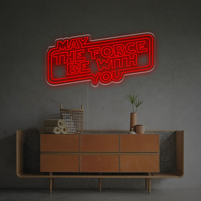 May The Force Be You Led Neon Sign Mancaves Home Theaters | Shineneon