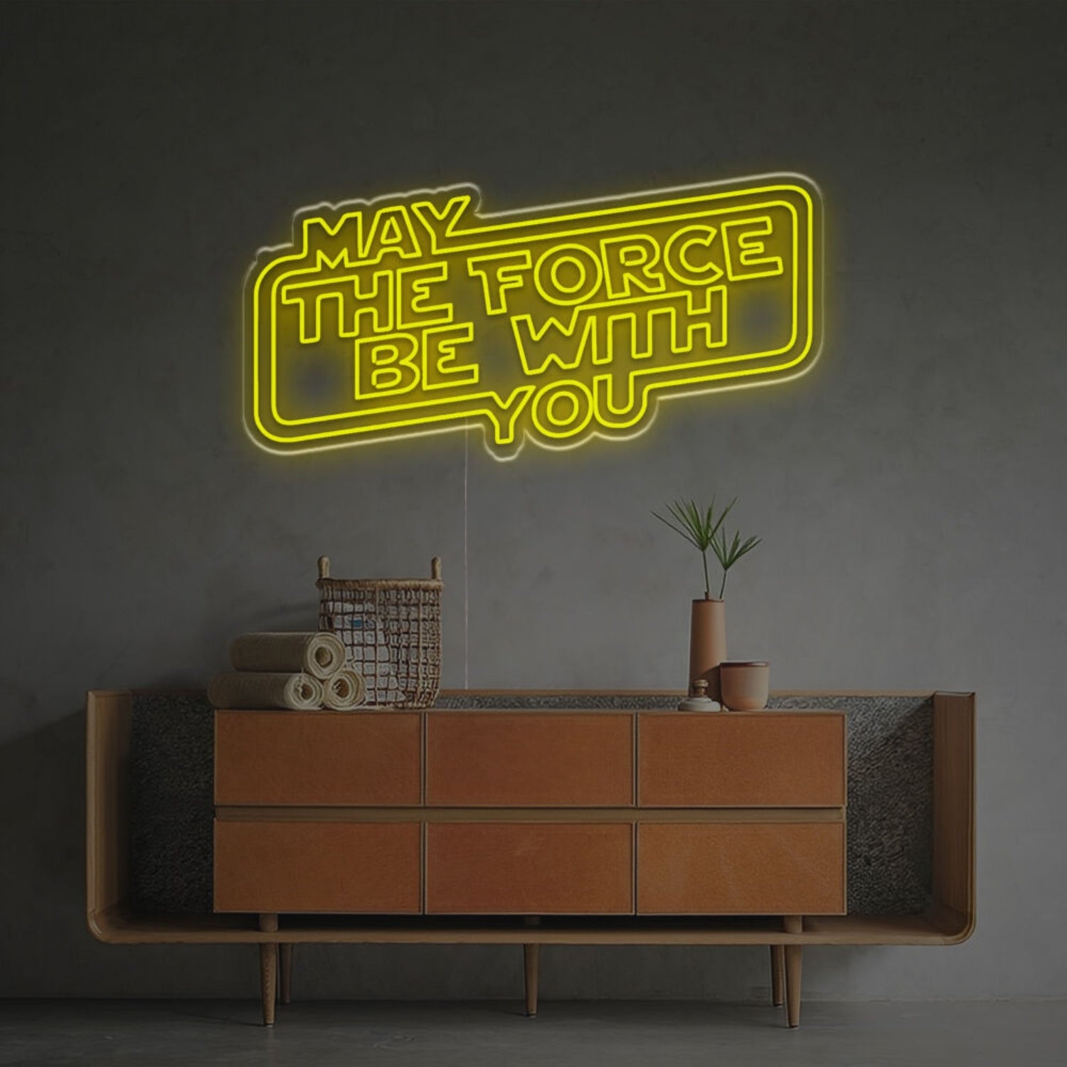 May The Force Be You Led Neon Sign Mancaves Home Theaters | Shineneon