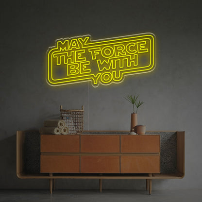 May The Force Be You Led Neon Sign Mancaves Home Theaters | Shineneon