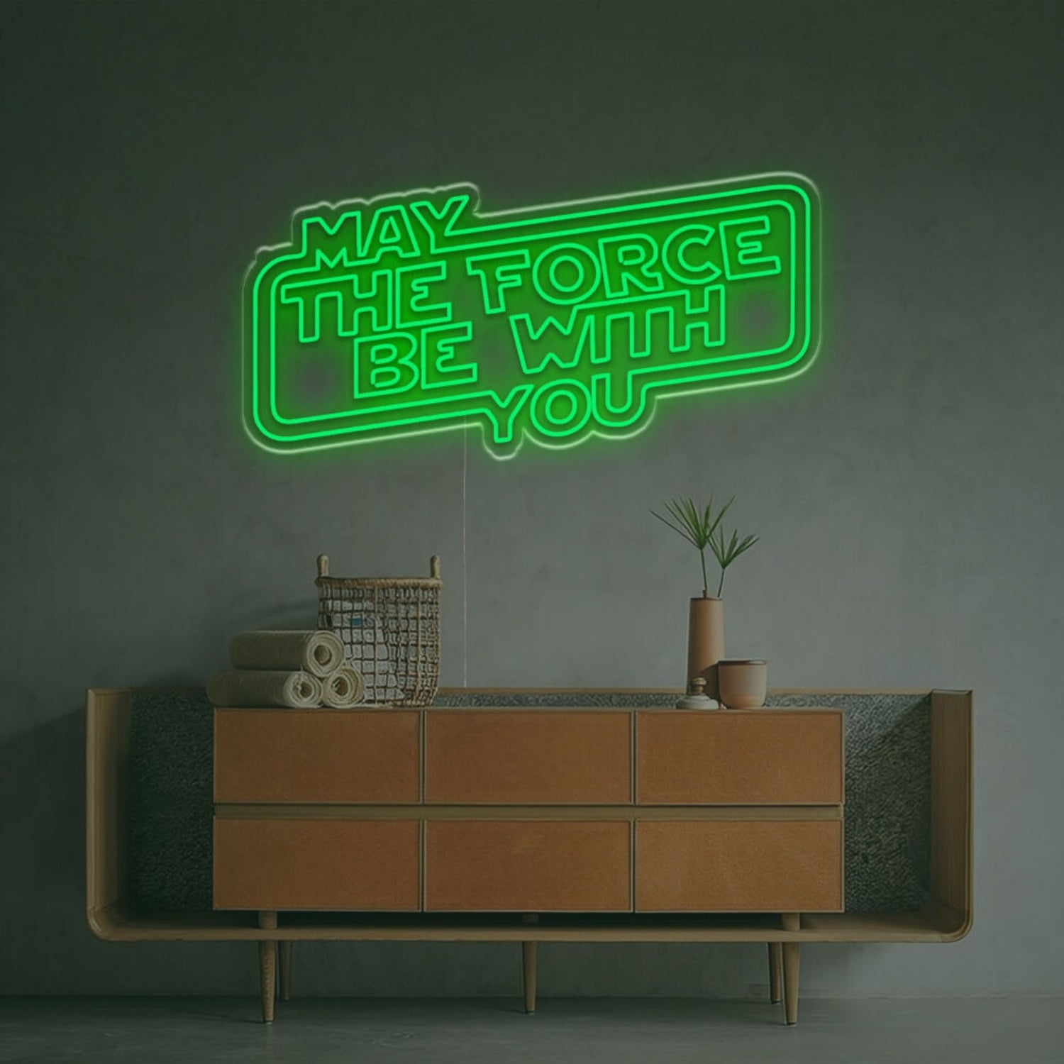 May The Force Be You Led Neon Sign Mancaves Home Theaters | Shineneon