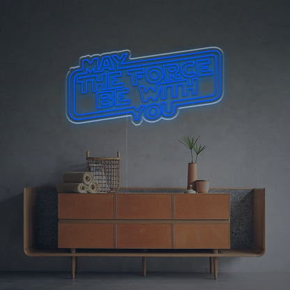 May The Force Be You Led Neon Sign Mancaves Home Theaters | Shineneon