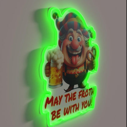 May The Froth Be With You Rgb Led Neon Sign