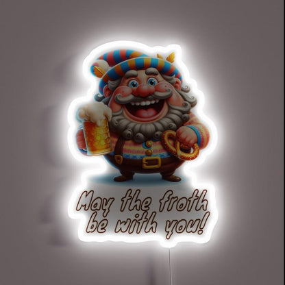 May The Froth Be With You Rgb Led Neon Sign Bar Wall Decor