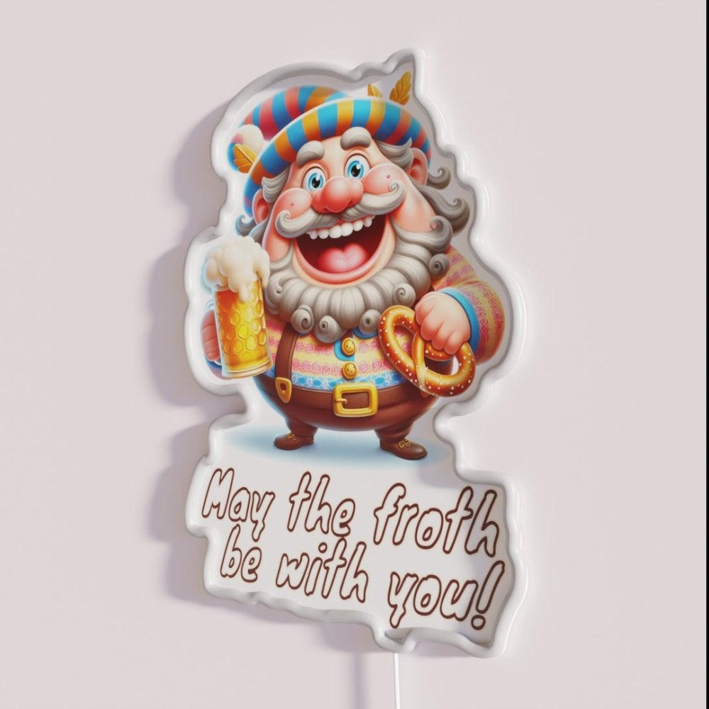 May The Froth Be With You Rgb Led Neon Sign Bar Wall Decor