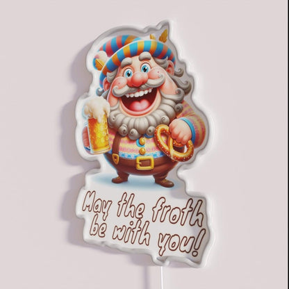 May The Froth Be With You Rgb Led Neon Sign Bar Wall Decor