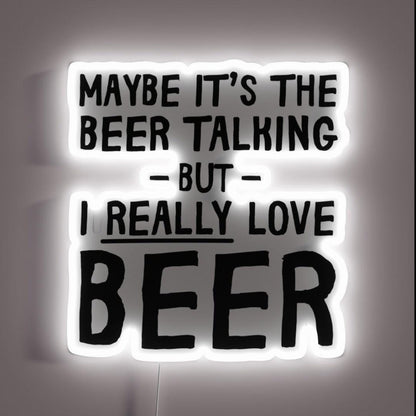 Maybe Itsthe Beer Talking Rgb Led Neon Sign