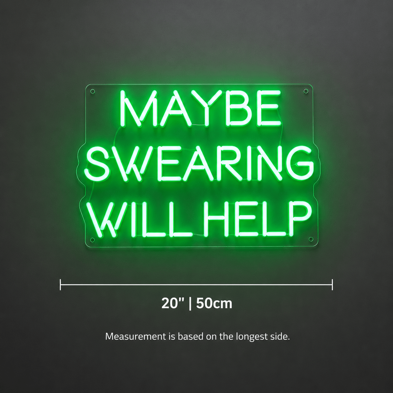Maybe Swearing Will Help LED Neon Sign - Shineneon