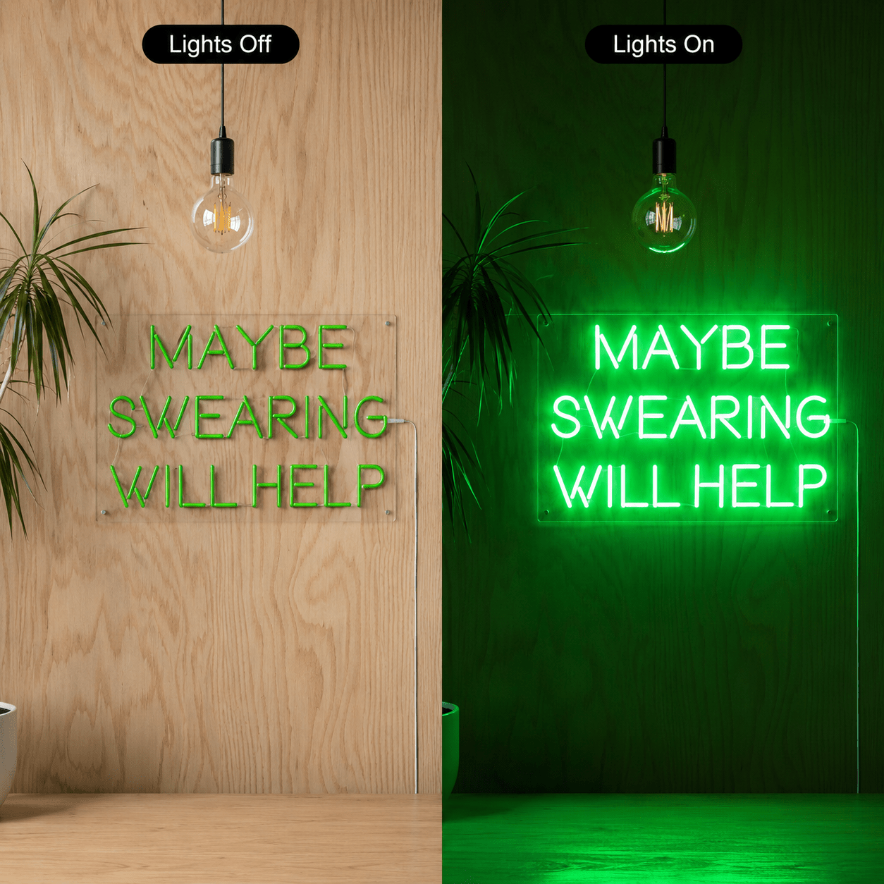 Maybe Swearing Will Help LED Neon Sign - Shineneon