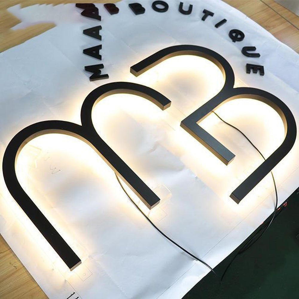 Mb 3D Backlit Letters Business Metal Led Sign - Shineneon