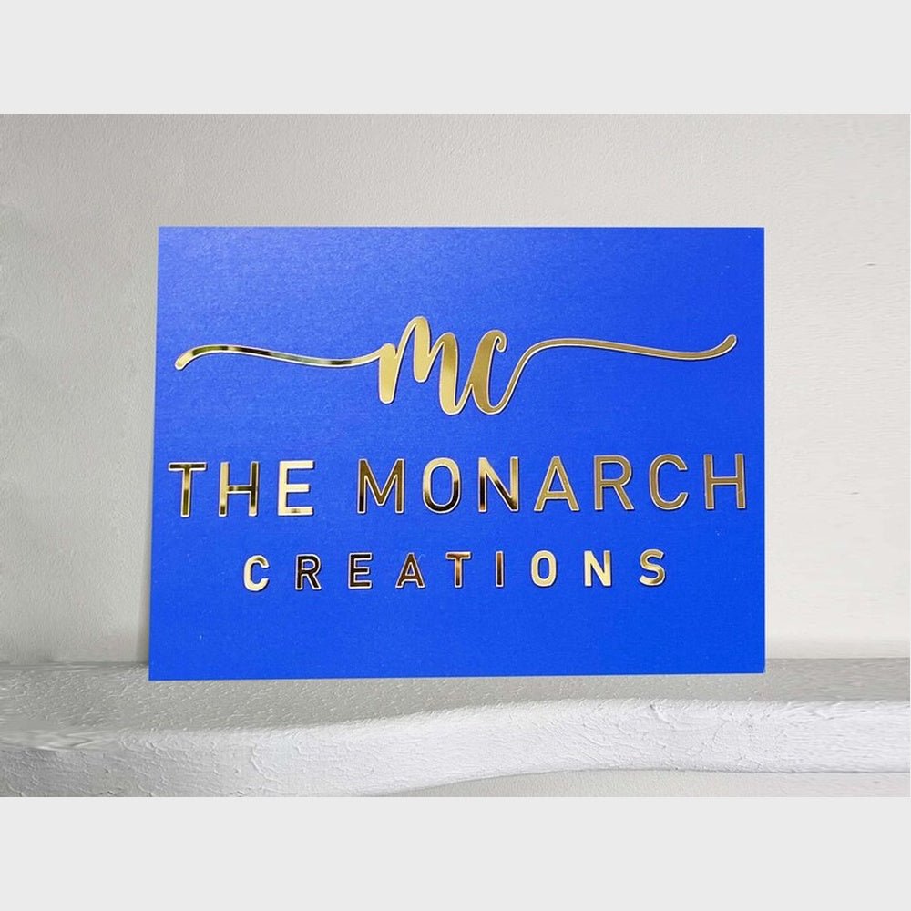 Mc The Monarch Creations Acrylic Business Logo Sign - Shineneon