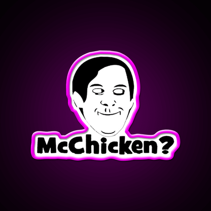 Mcchicken Fast Food Led Neon Sign For Burger Place Rgb Color - Shineneon