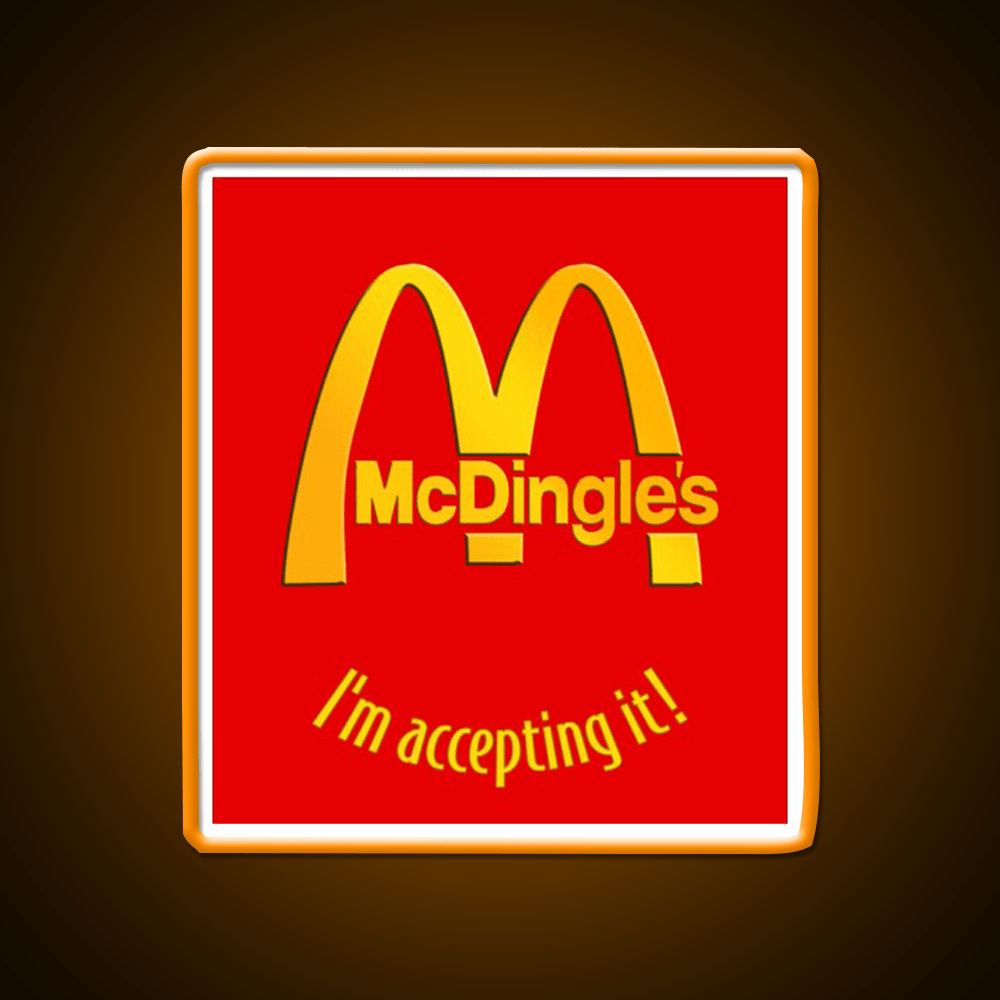 Mcdingles Family Friendly Shirt Fast Food Led Neon Sign For Burger Place Rgb Color - Shineneon