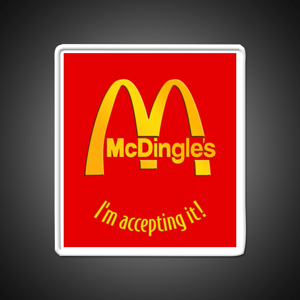 Mcdingles Family Friendly Shirt Fast Food Led Neon Sign For Burger Place Rgb Color - Shineneon