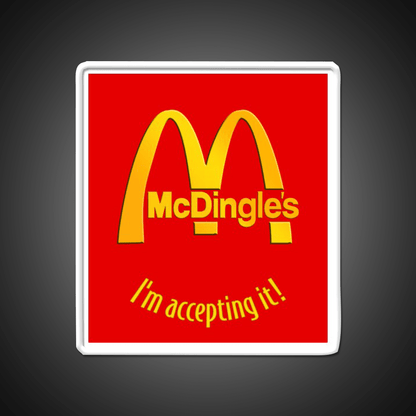 Mcdingles Family Friendly Shirt Fast Food Led Neon Sign For Burger Place Rgb Color - Shineneon