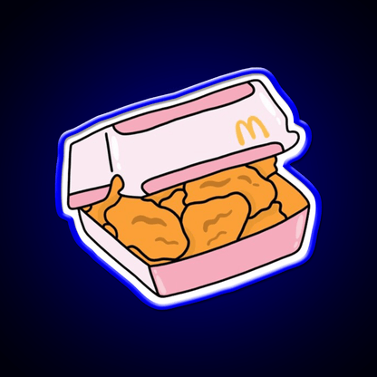 Mcdonalds Chicken Nugget Fast Food Led Neon Sign For Burger Place Rgb Color - Shineneon