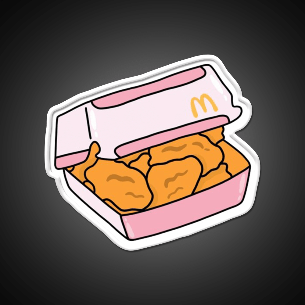 Mcdonalds Chicken Nugget Fast Food Led Neon Sign For Burger Place Rgb Color - Shineneon