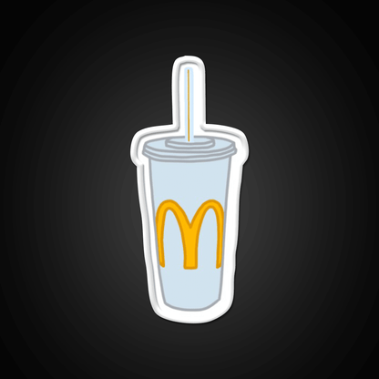 Mcdonalds Cup Fast Food Led Neon Sign For Burger Place Rgb Color - Shineneon