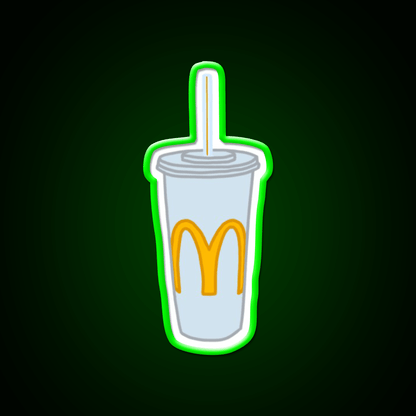 Mcdonalds Cup Fast Food Led Neon Sign For Burger Place Rgb Color - Shineneon