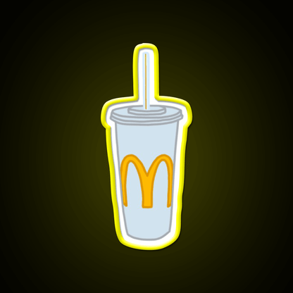 Mcdonalds Cup Fast Food Led Neon Sign For Burger Place Rgb Color - Shineneon