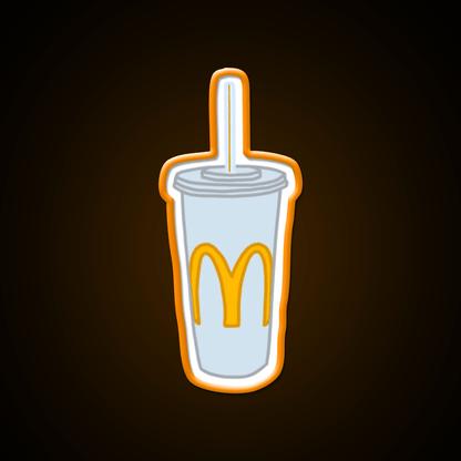 Mcdonalds Cup Fast Food Led Neon Sign For Burger Place Rgb Color - Shineneon