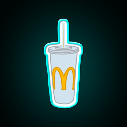 Mcdonalds Cup Fast Food Led Neon Sign For Burger Place Rgb Color - Shineneon