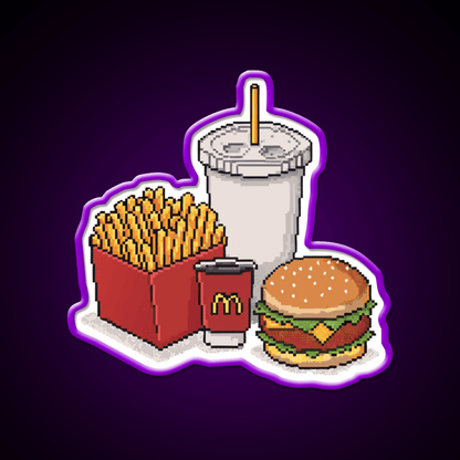 Mcdonalds Fast Food Led Neon Sign For Burger Place Rgb Color - Shineneon