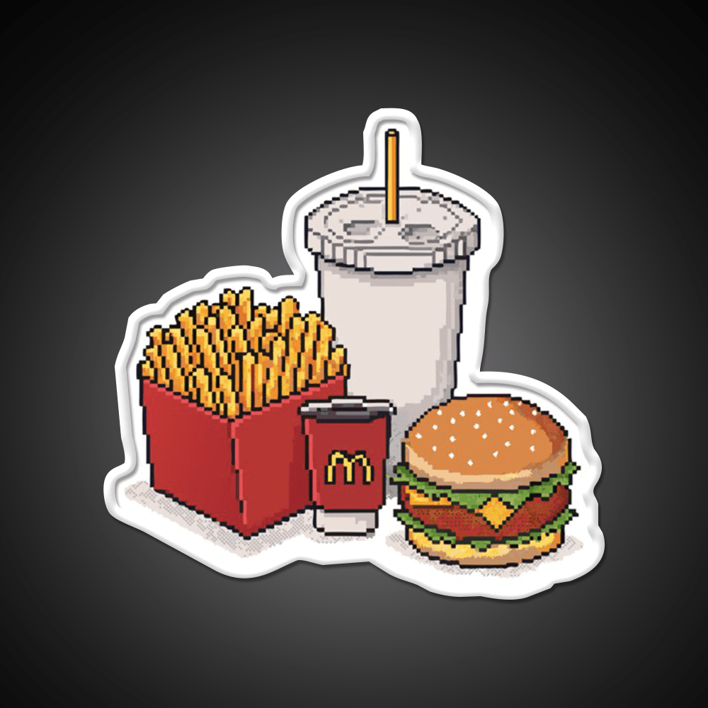 Mcdonalds Fast Food Led Neon Sign For Burger Place Rgb Color - Shineneon
