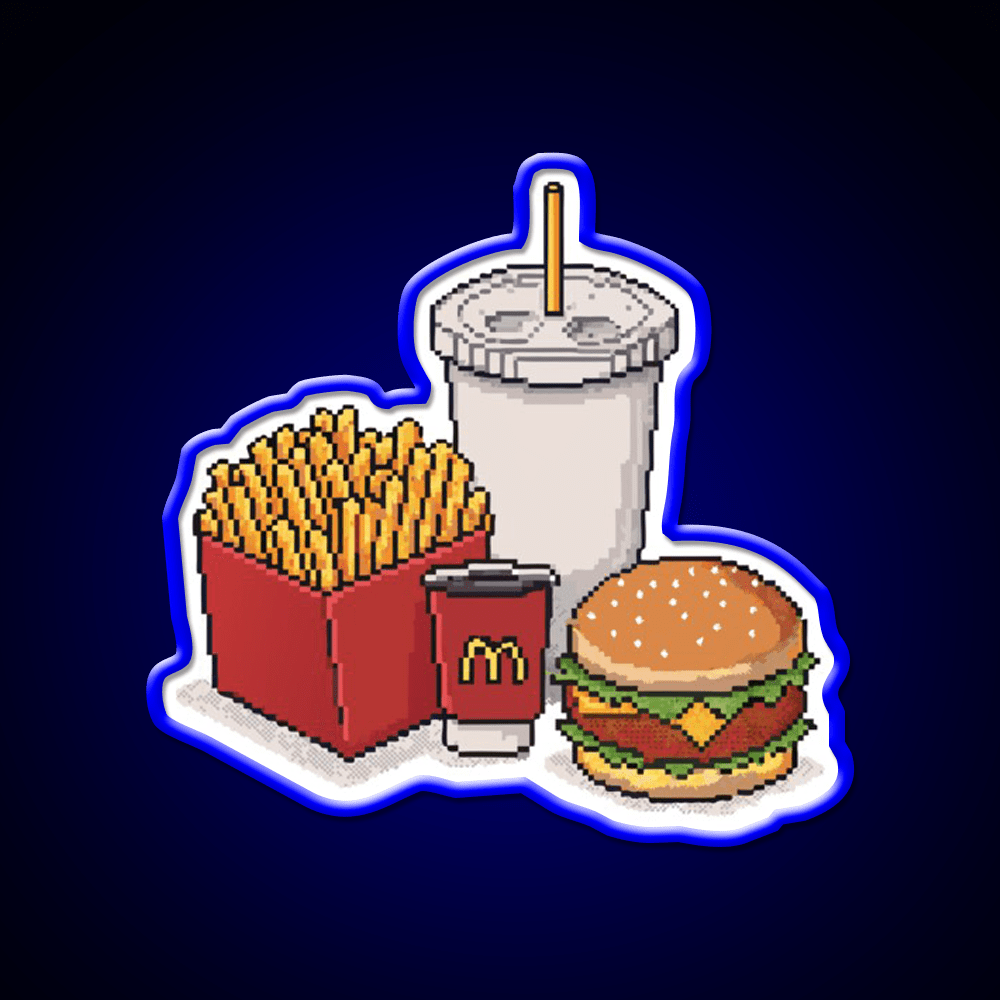 Mcdonalds Fast Food Led Neon Sign For Burger Place Rgb Color - Shineneon