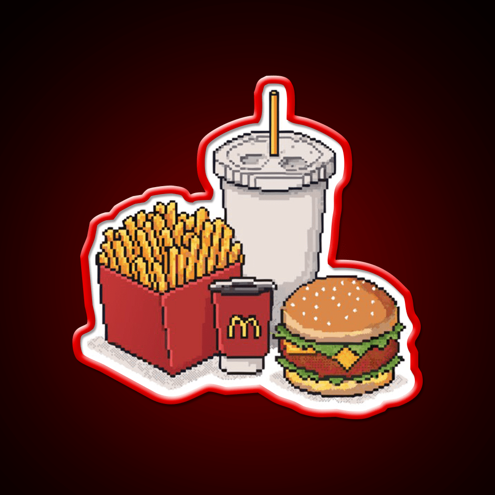 Mcdonalds Fast Food Led Neon Sign For Burger Place Rgb Color - Shineneon