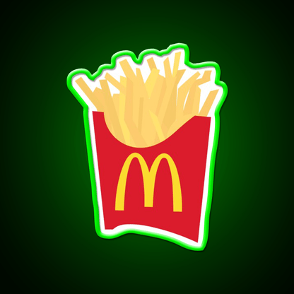 Mcdonalds French Fries Fast Food Led Neon Sign For Burger Place Rgb Color - Shineneon