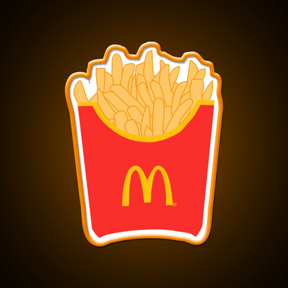 Mcdonalds French Fries Fast Food Led Neon Sign For Burger Place Wall Art Rgb Color - Shineneon
