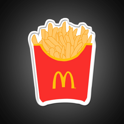 Mcdonalds French Fries Fast Food Led Neon Sign For Burger Place Wall Art Rgb Color - Shineneon
