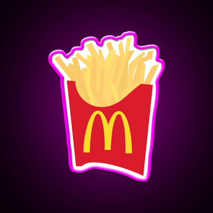 Mcdonalds French Fries Snack Food Led Neon Sign Rgb Color - Shineneon
