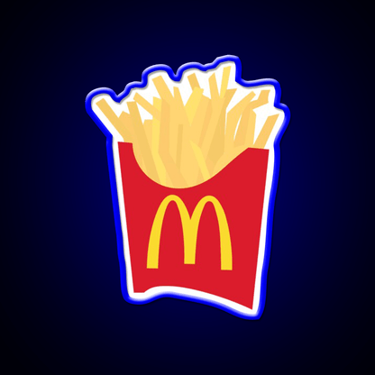 Mcdonalds French Fries Snack Food Led Neon Sign Rgb Color - Shineneon