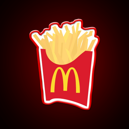 Mcdonalds French Fries Snack Food Led Neon Sign Rgb Color - Shineneon
