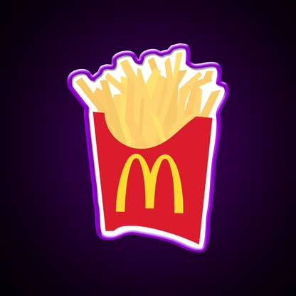 Mcdonalds French Fries Snack Food Led Neon Sign Rgb Color - Shineneon