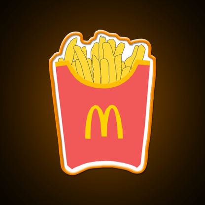 Mcdonalds Fries Fast Food Led Neon Sign For Burger Place Rgb Color - Shineneon