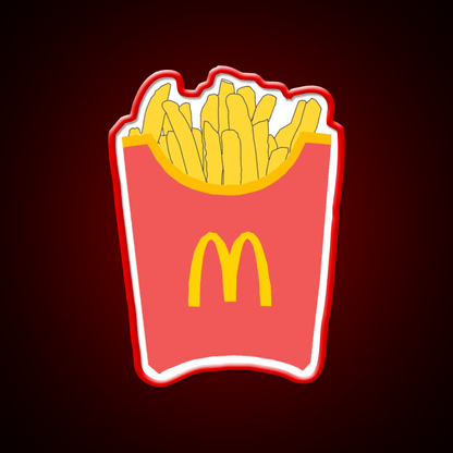 Mcdonalds Fries Fast Food Led Neon Sign For Burger Place Rgb Color - Shineneon