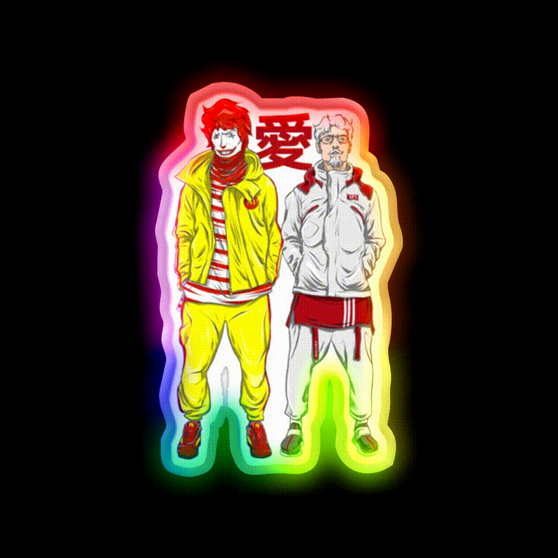 Mcdonalds Parody Fast Food Parody Fast Food Led Neon Sign For Burger Place Rgb Color - LED neon sign close-up detail