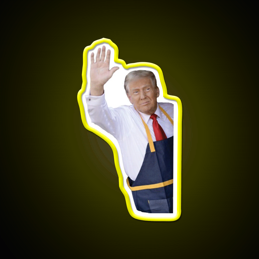Mcdonalds Trump Mcdonalds Maga Fast Food Led Neon Sign For Burger Place Rgb Color - Custom LED neon sign front view