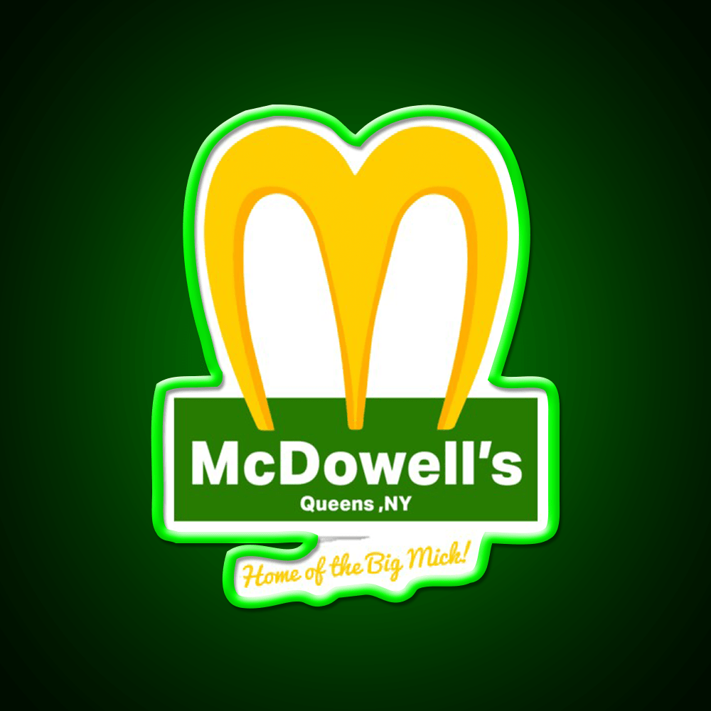 Mcdowells Restaurant Fast Food Led Neon Sign For Burger Place Rgb Color - Shineneon