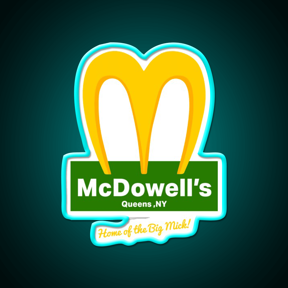 Mcdowells Restaurant Fast Food Led Neon Sign For Burger Place Rgb Color - Shineneon