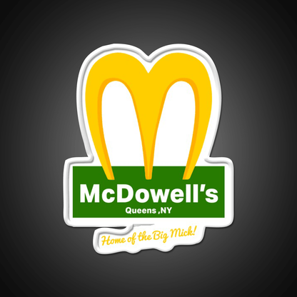 Mcdowells Restaurant Fast Food Led Neon Sign For Burger Place Rgb Color - Shineneon