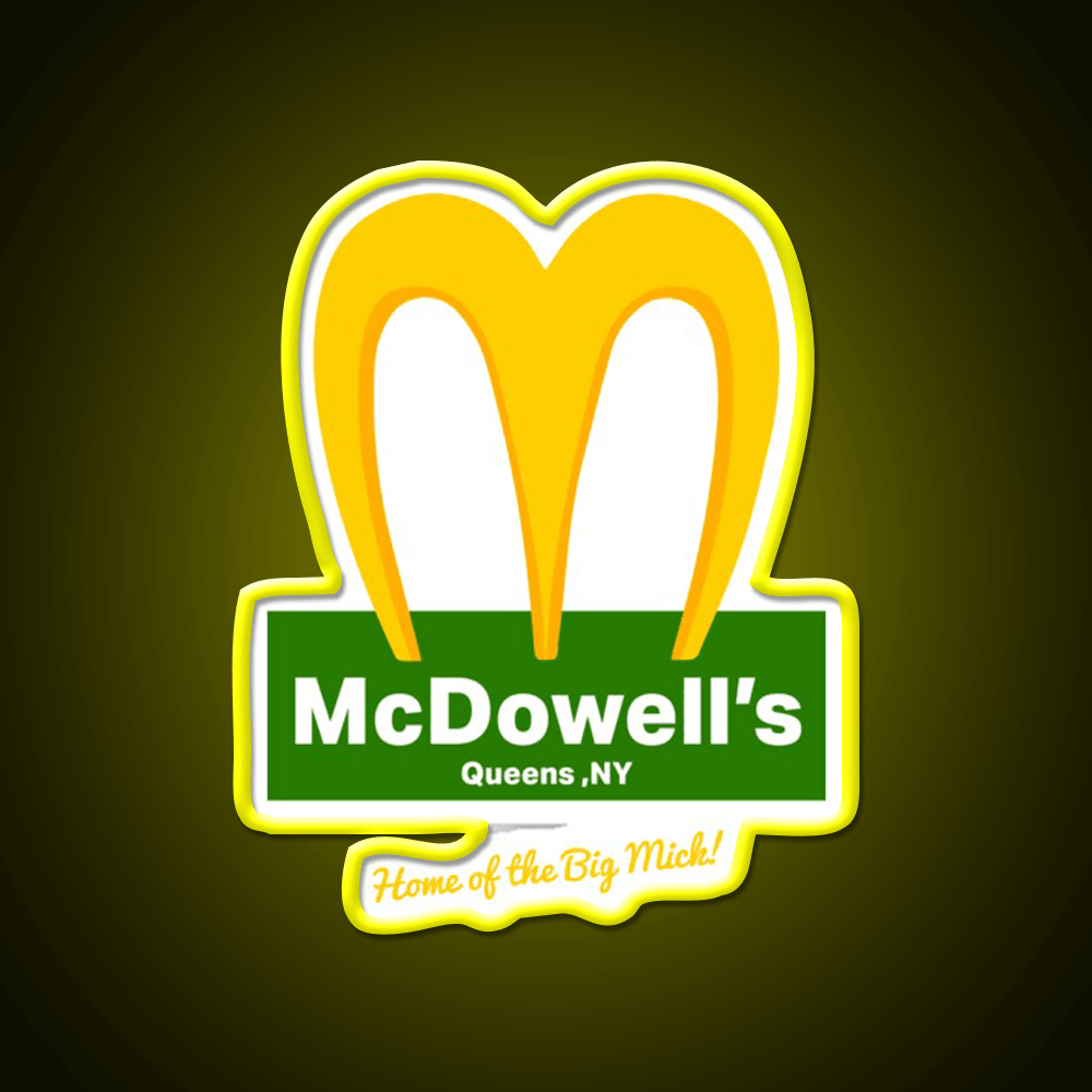Mcdowells Restaurant Fast Food Led Neon Sign For Burger Place Rgb Color - Shineneon