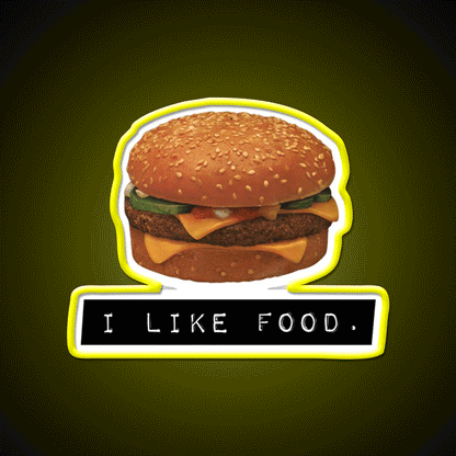 Mcfood Fast Food Led Neon Sign For Burger Place Rgb Color - Custom LED neon sign front view