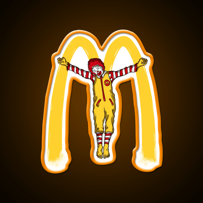 Mcjesus Fast Food Led Neon Sign For Burger Place Rgb Color - Shineneon