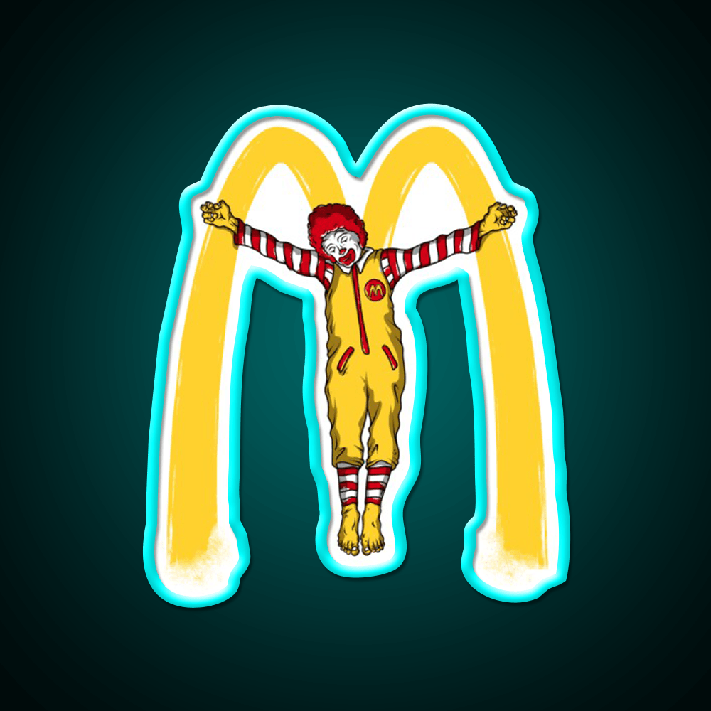 Mcjesus Fast Food Led Neon Sign For Burger Place Rgb Color - Shineneon